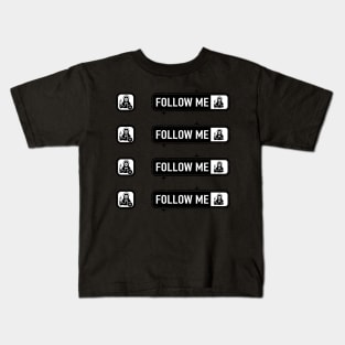 jesus follow request sticker set Kids T-Shirt